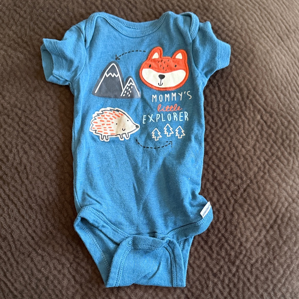 Gerber Teal Infant Onesie